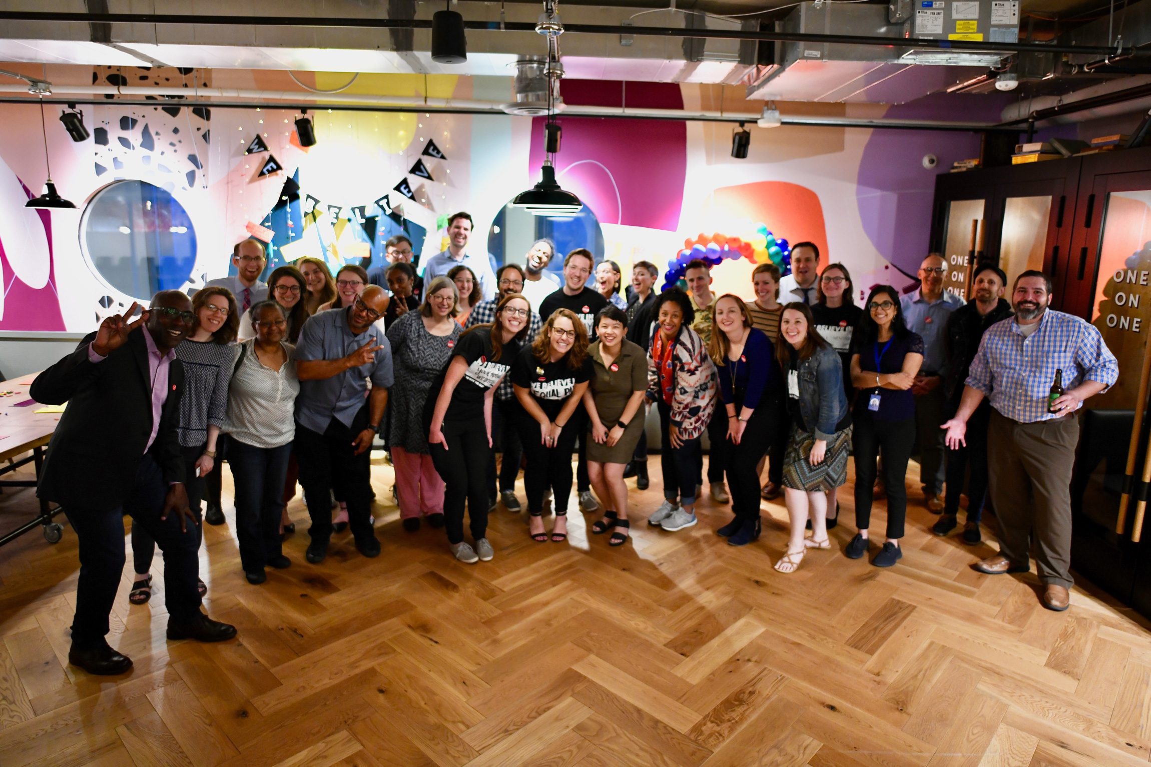 Members of the guild assemble for a photo at the relaunch party in May 2019. Members of the guild assemble for a photo at the relaunch party in May 2019.