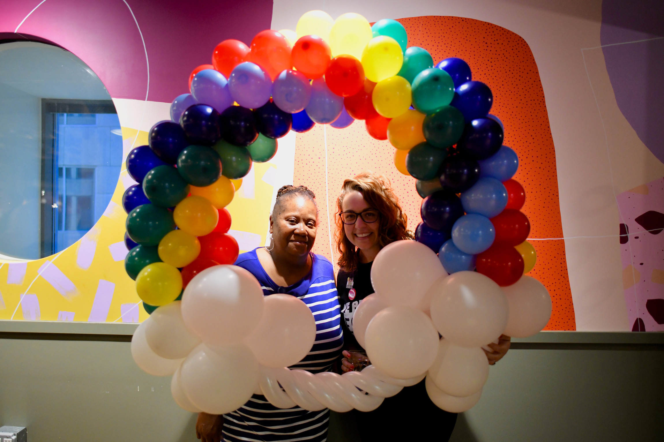 Vice chair for commercial Pat Jacobs and Guild president Katie Mettler at the guild relaunch party in May 2019. Vice chair for commercial Pat Jacobs and Guild president Katie Mettler at the guild relaunch party in May 2019.